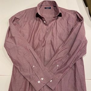 Tie Bar Red Dress Shirt (16x32/33 (Medium))
